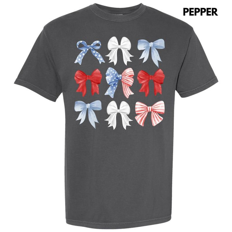 Patriotic Ribbon Collage Comfort Colors T-Shirt 'NLB'