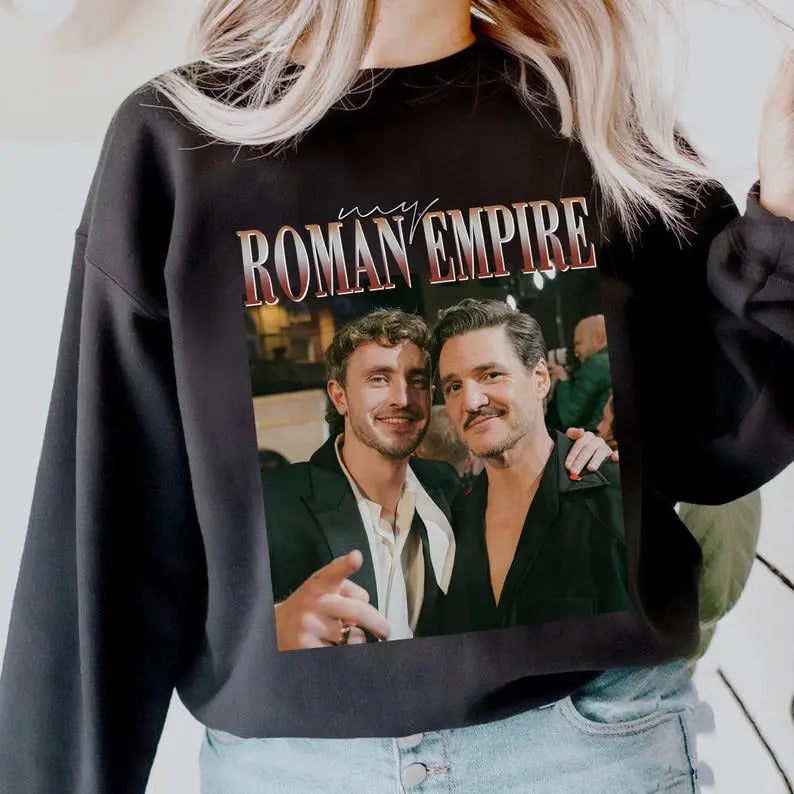 Pedro Pascal Paul Mescal This Is My Roman Empire Vintage Sweatshirt, Gift For Women and Man Unisex Sweatshirt