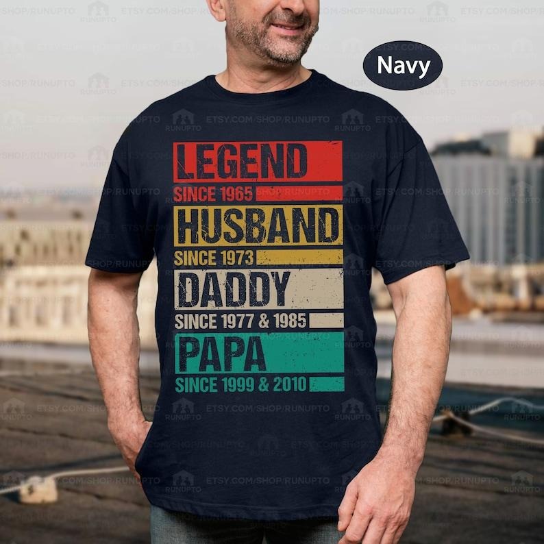 Personalized Legend Husband Dad Grandpa Shirt, Custom Legend Husband Daddy Papa Shirt, Personalized Gift For Grandpa, Fathers Day Gift