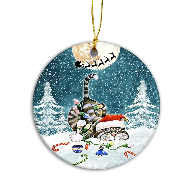 Pet Ornament Cat Ornament, Kitty Christmas, Purrfect Christmas Cat Ornament, Feline Festivities Holiday Ornament, Cat Lovers, Cute Cat