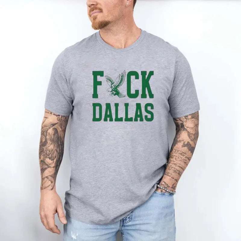 Philadelphia Shirt, F*Ckkk Dallas Shirt, Football Game Day Shirt, Philly Tailgate Apparel, Funny Football Shirt, Unisex Short Sleeve Tee Classic Menswear Cotton