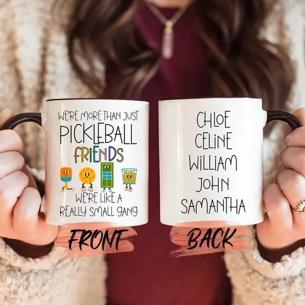 Pickleball Friends Mug, Gift Mug For Lover Tournament, Custom Fan Gift, Funny