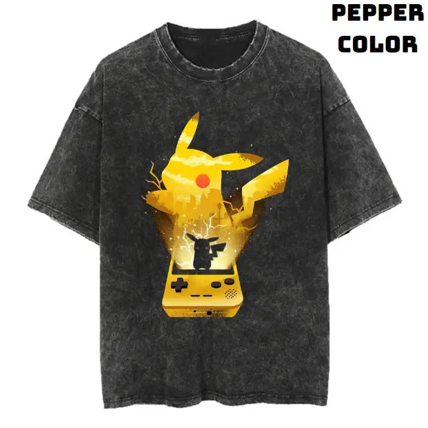 Pikaboy Vintage Tee, Pikachu Shirt, Pokemon Shirt, Anime Manga Shirt, Halloween Shirt, Vintage Graphic Tee, Unisex T-Shirt, Gift For Fan Pokemon, Crewneck Short Sleeve Shirt Top Menswear Streetwear