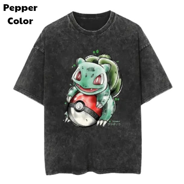 Pocket Bulbasaur Vintage Tee, Bulbasaur T-Shirt, Pokemon Graphic Tees, Pokemon Shirt, Unisex Anime Shirt, Menswear Womenswear Streetwear