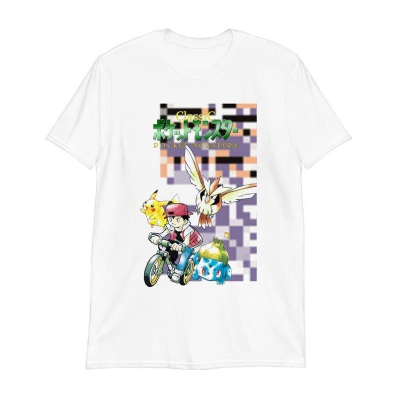 Pokemon Cartoon Pocket.Monsters, Pokemon T-Shirt, Pokemon Shirts, Pokemon Stuff, Unisex Anime Manga Shirt Top Menswear
