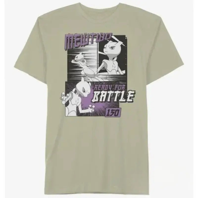 Pokemon Mewtwo Battle Gift For Pokemon Lovers T-shirt, Sweatshirt, Anime Japanese Shirt, Japanese Anime Shirt Top Menswear