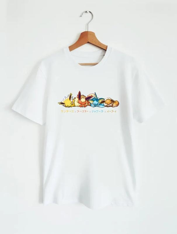 Pokemon Sleeepy Eeveelutions Generation 1 TShirt Sweatshirt Hoodie, Eeveelutions Shirt, Anime Gift, Eevee Evolutions Sweatshirt, Vaporeon, Jolteon, Flareon , Espeon , Umbreon, Leafeon ,Glaceon , Sylveon, Pokemon Anime Sweatshirt, Pokemon Shirt