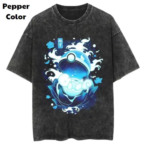 Pokemon Squirtle Vintage Tee, Eevee T-Shirt, Pokemon Graphic Tees, Pokemon Shirt, Unisex Anime Shirt, Menswear Womenswear Streetwear