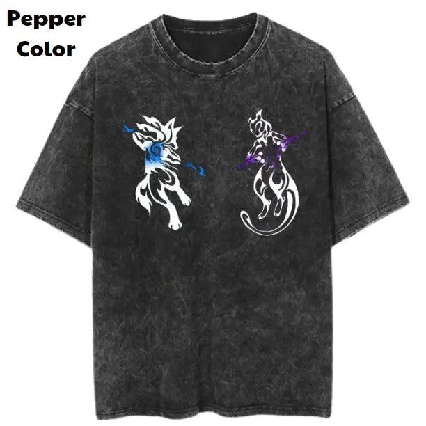 Pokemon Vintage Tees, Lucario vs Mewtwo T-Shirt, Pokemon Graphic Tees, Pokemon Shirt, Unisex Anime Shirt, Menswear Womenswear Streetwear