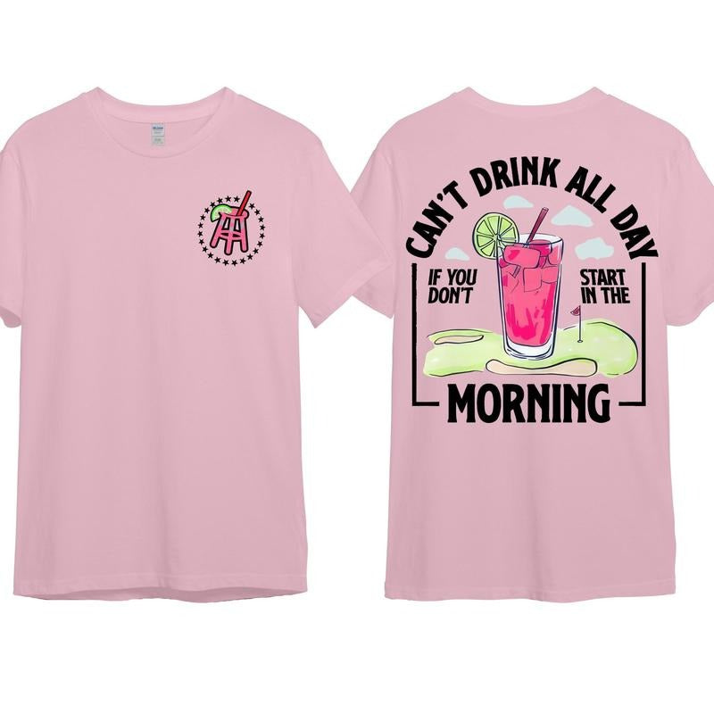 Sports Morning Transfusion Can't Drink Grap T-shirt/Sweatshirt/Hoodie 100% Cotton Classic Fit in Multiple Colors with 50/50 Cotton/Polyester Blend
