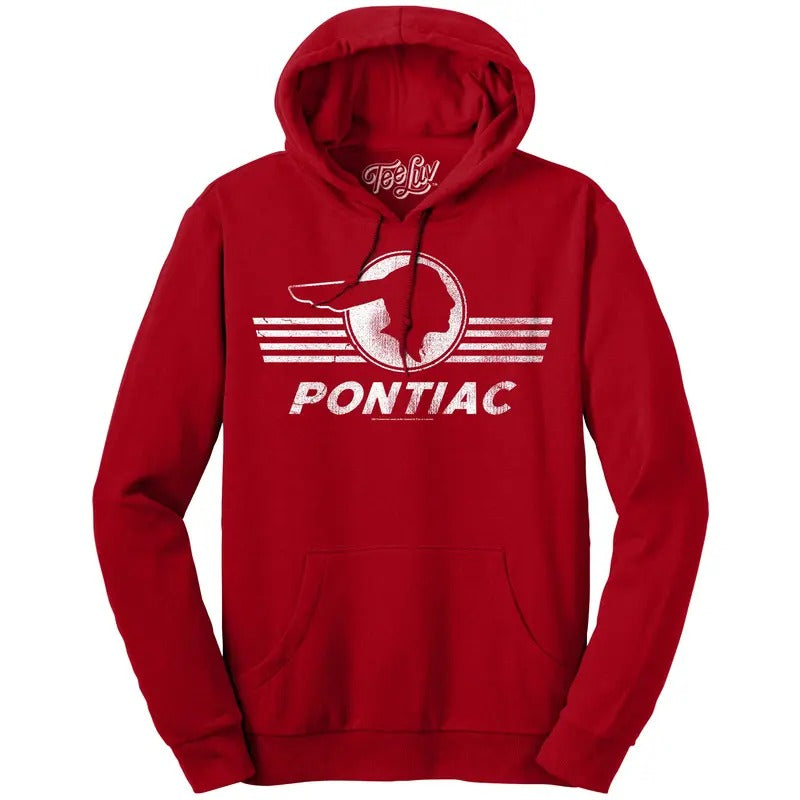 Pontiac Logo Hooded Sweatshirt - Red