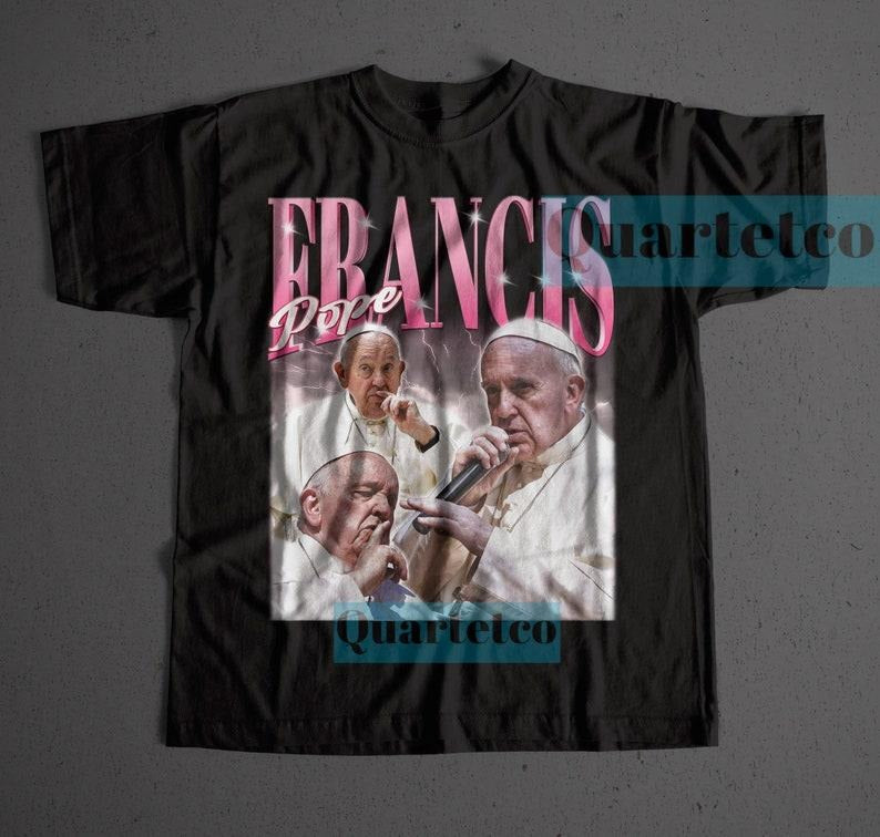 Pope Francis T-Shirt, Retro Pope Francis Clothing, Pope Francis 1936 - 2025 T-Shirt, REST IN PEACE