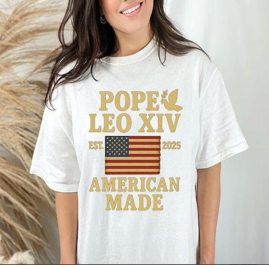 Pope Leo XIV First American Pope Retro Tshirt