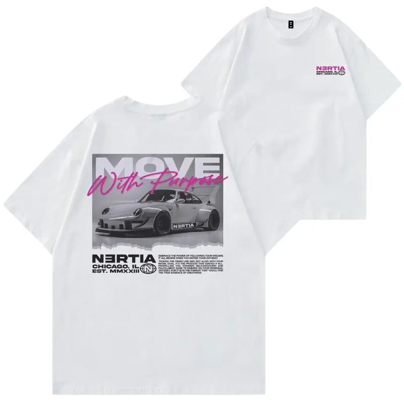 Porsche Move With Purpose T-shirt, Hoodie, Sweater, Car Enthusiast Shirt, Car Clothing, 90's Car, Unisex, Vintage car shirt Classic Cotton