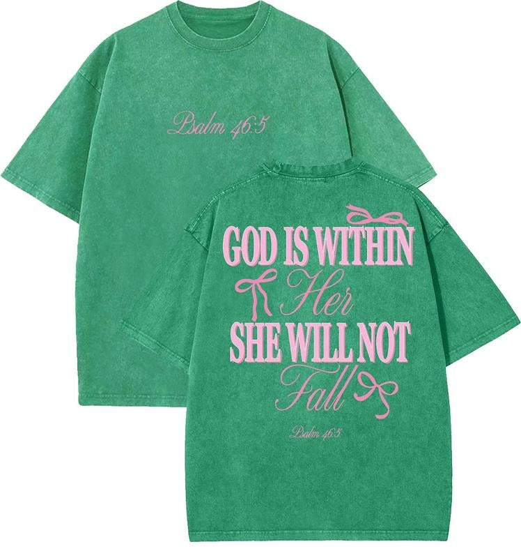 Pretty Girls Love God Unisex Washed T-Shirt, Vintage 90s Graphic Tee, Gift Top Womenswear Cotton