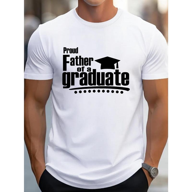 Proud graduate father, men's T-shirt comfortable fit, fitness sports outdoors Made in USA