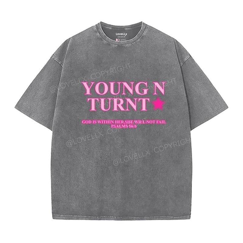 Psalm 56_6 Washed T-Shirt, Christian Jesus t shirts, Vintage 90s Graphic Tee Gift Womenswear Top Cotton