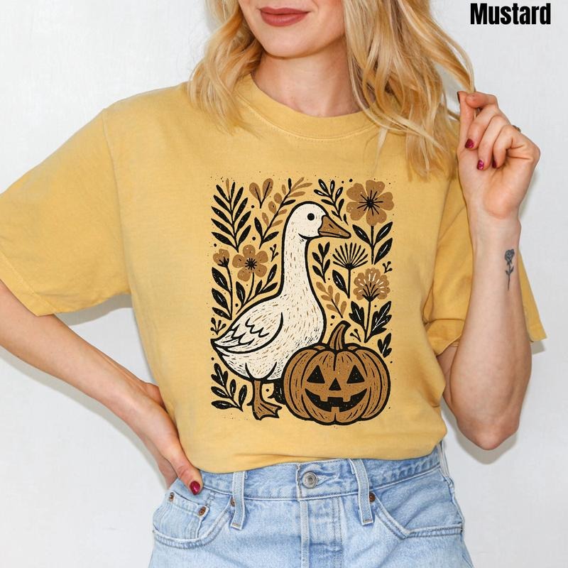 Pumpkin & Goose Autumn Comfort Colors T-Shirt 'NLB'