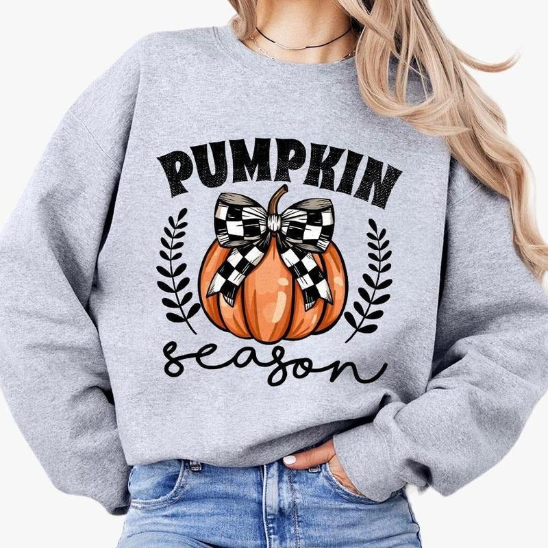 Pumpkins Season Comfort Tee, Fall Halloween Sweatshirt, Retro Pumpkin Shirt, Cute shirt for Fall, Cute Halloween Shirt, Fall Halloween Sweaters, Retro Fall Tee, Vintage Fall Lover Shirt, Pumpkin Coquette T-Shirt