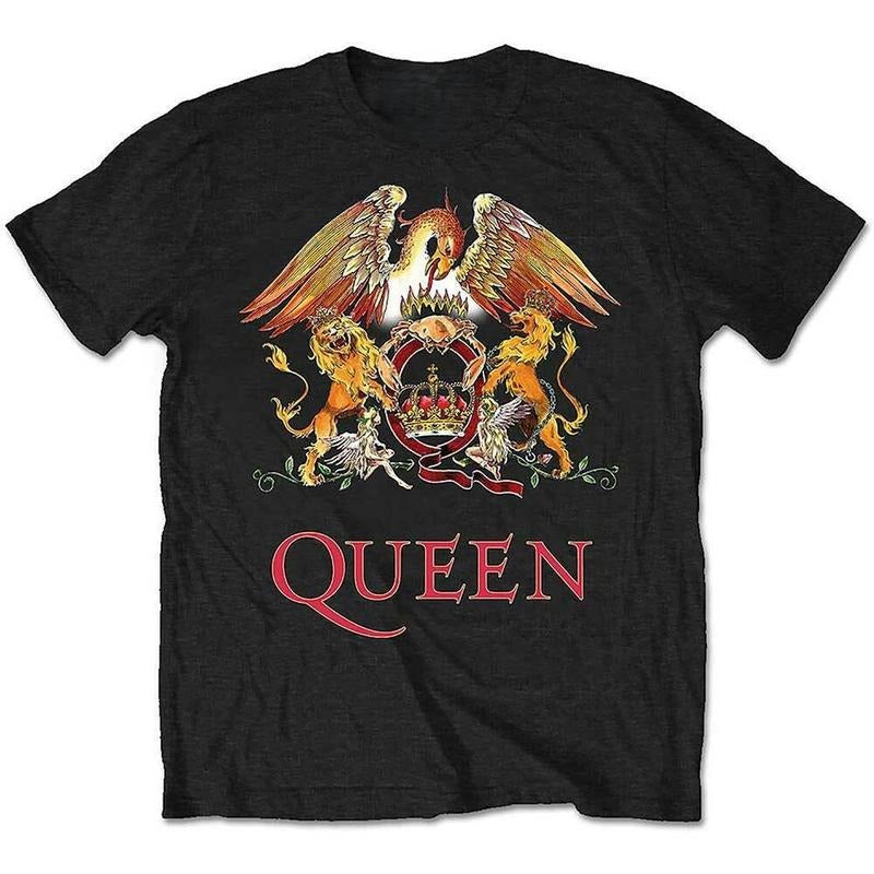 QUEEN T Shirt Official Classic Crest Freddie Mercury All sizes Menswear Top