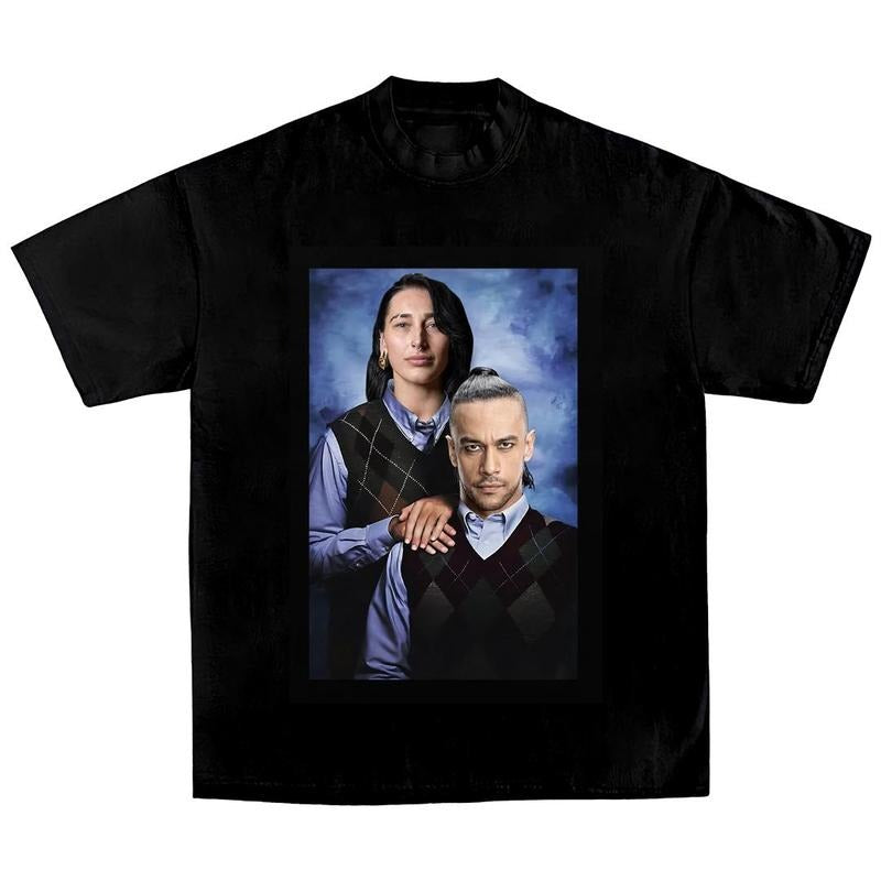 RHEA RIPLEY & DAMIAN PRIEST TEE, WWE Tee, Wrestling Tee, Wrestling Gift, Boxer Tee, WWE Crewneck Clothing Cotton Menswear Streetwear Top