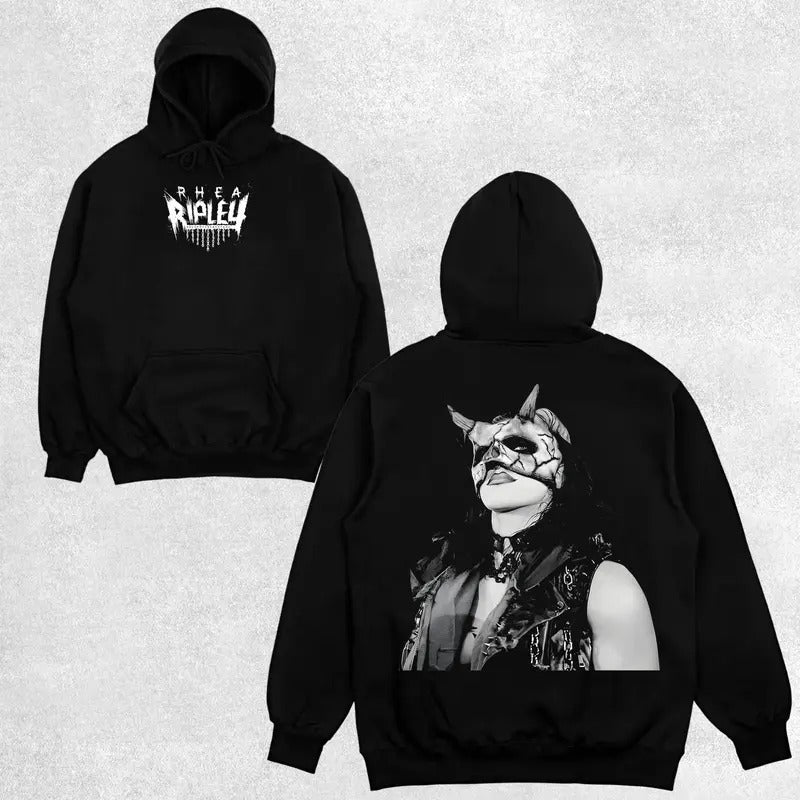 RHEA RIPLEY NEW V1 HOODIE-SWEATSHIRT-TEE , Wrestling Tee, Wrestling Graphic Tee, Wrestler Shirt, Sports Shirt, Vintage Wresting Shirt, Wrestling Gift