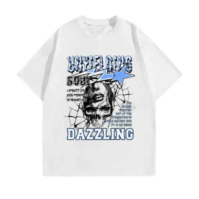 ROMWE Anime Men's Two-Dimensional Printed Loose T-Shirt Is Suitable For Daily Spring Tshirt, Sweatshirt,Hooodie Size S- 3XL,Gift For Women Top Casual