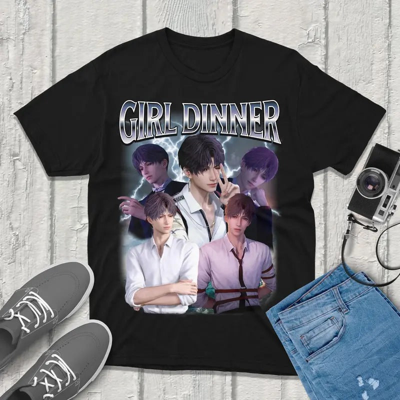 Rafayel Love and Deepspace T-Shirt, Vintage Characters Gift for Anime Fans