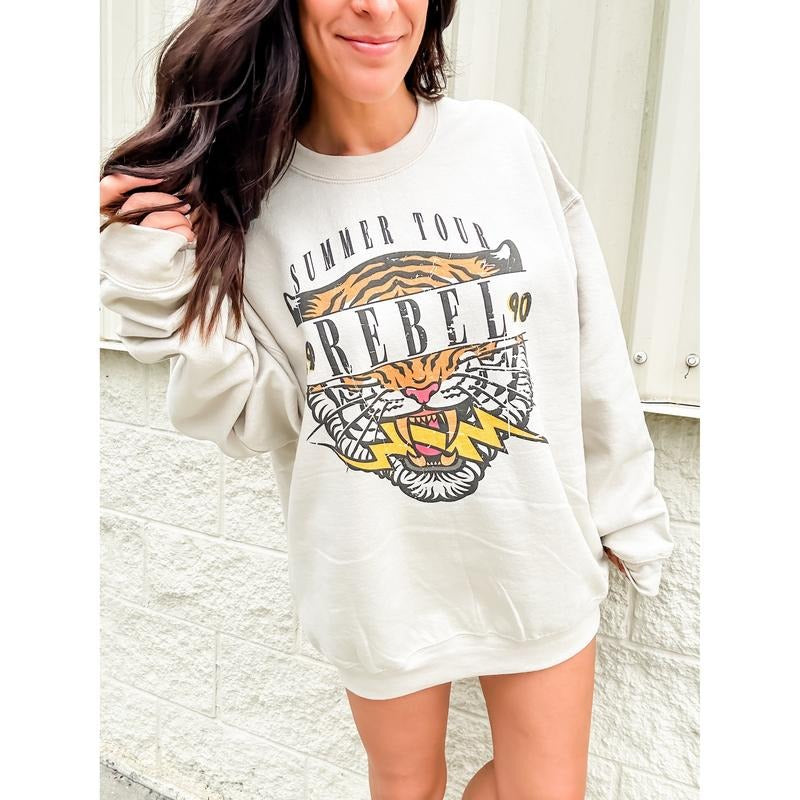 Rebel Tiger Graphic Top