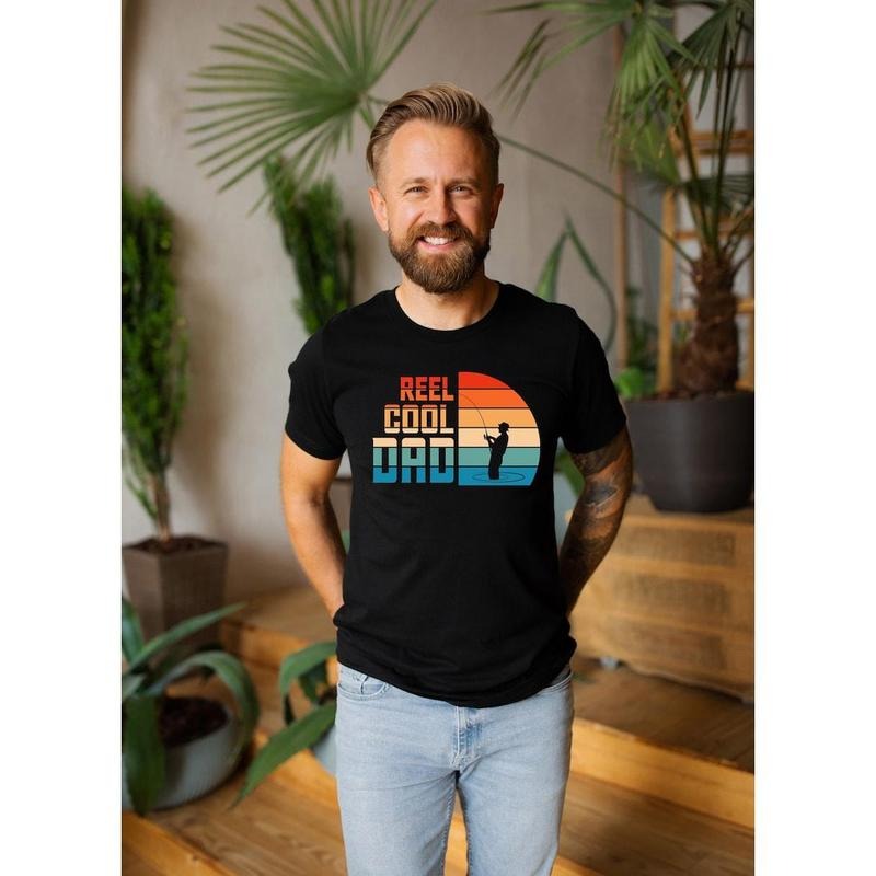 Reel Cool Dad T Shirt Hoodie Sweater, Fisherman Shirt, Fishing Dad Shirt, Cool Dad Gift, Fisher of Men Shirt, Father's Day Gift, Funny Husband Shirt, Dad Tee