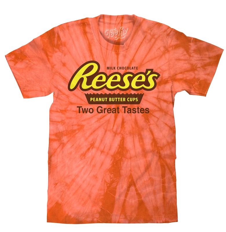 Reese's Peanut Butter Cup Tie Dye T-Shirt - Orange Spider