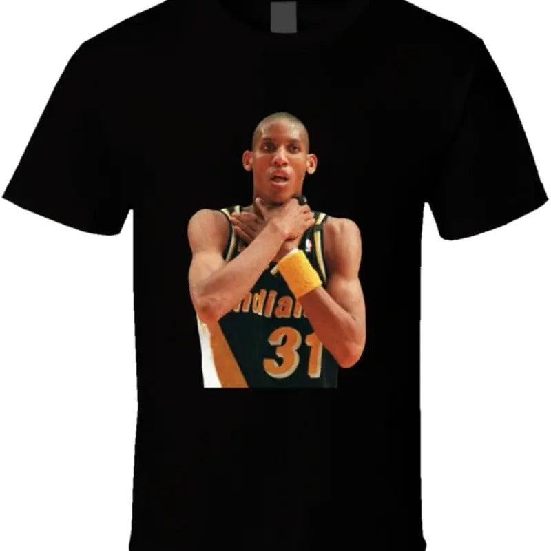 Reggie Miller Choke Retro Basketball Fan T Shirt