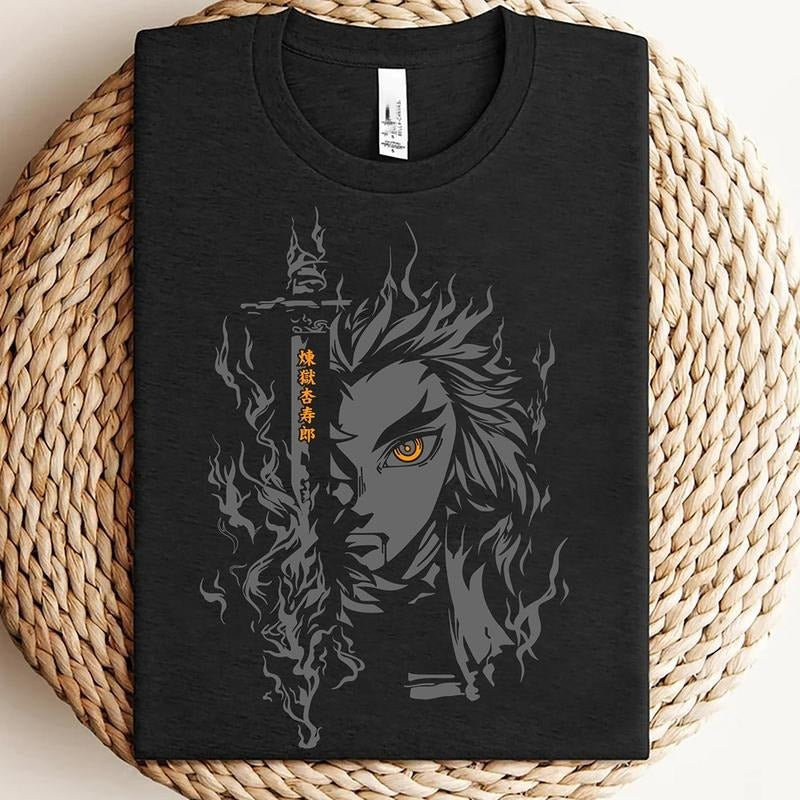 Rengoku Shirt, Set Your Heart Ablaze Shirt, Demon Slayer Shirt, Gift For Him, Gift For Her, Unisex Shirt, Anime Gifts, Anime Graphic Tees