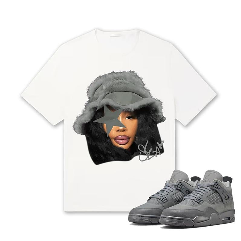 Retro 4 Wet Cement Unisex Shirt,SZA Shirt To Match Sneaker