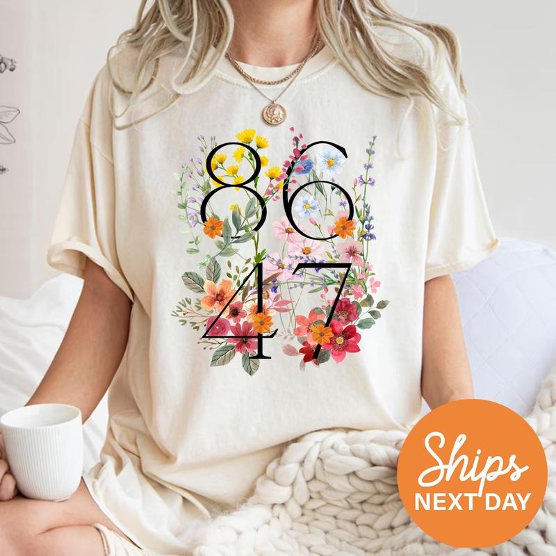 Retro 8647 Anti Trummp Shirt, Democrat 8647 Tshirt, Liberal Shirt, Pro Immigration Shirt, Anti ICE, Anti MAGA, Anti Republican Fascism Shirt