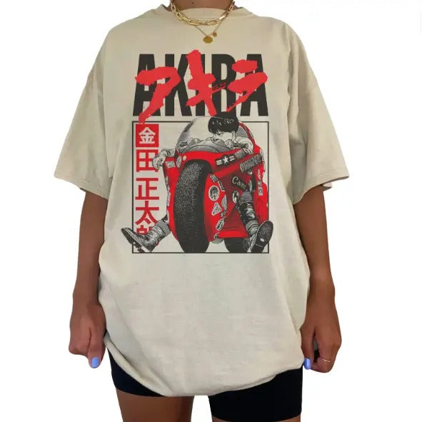 Retro Akira Motobike Vintage T-Shirt, Akira Shirt, Akira Merch, The Impact Of Akira Shirt, Anime Manga Shirt, Anime Graphic Tee, Y2k, Unisex T-Shirt, Gift For Men Women Comfort Top Womenswear Streetwear