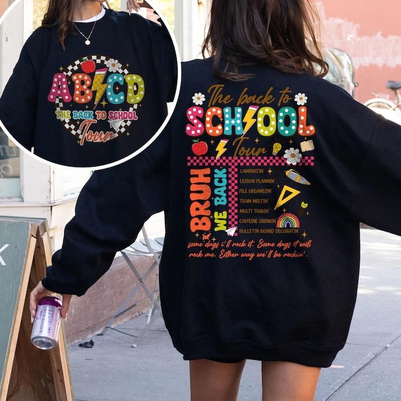 Retro Back to School Shirt for Teachers, ABCD Teacher Shirts, First Day Of School Teacher T-Shirt,Teacher Gift,Teacher Team Shirt,Tour T-shirt, sweater and Hoodie