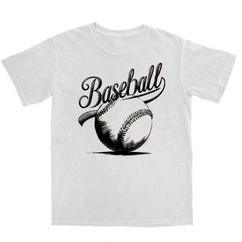 Retro Baseball Life Graphic Shirt, Vintage Sports Game Day Tees, Sports Team Mom Family Tee Womenswear Top