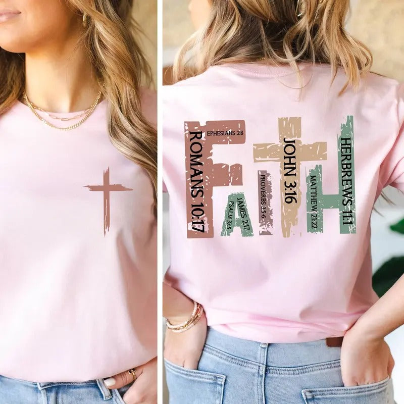Retro Christian Shirt, Bible Verse Shirt, Religious Shirt, Retro Faith Shirt, Christian Cross Shirt, Praying Mama Shirt Easter Christian Tee, Unisex T-Shirt, Gifts For Him Her, Short Sleeve Tee Shirt, Gifts For Birthday Fathers Day Christmas