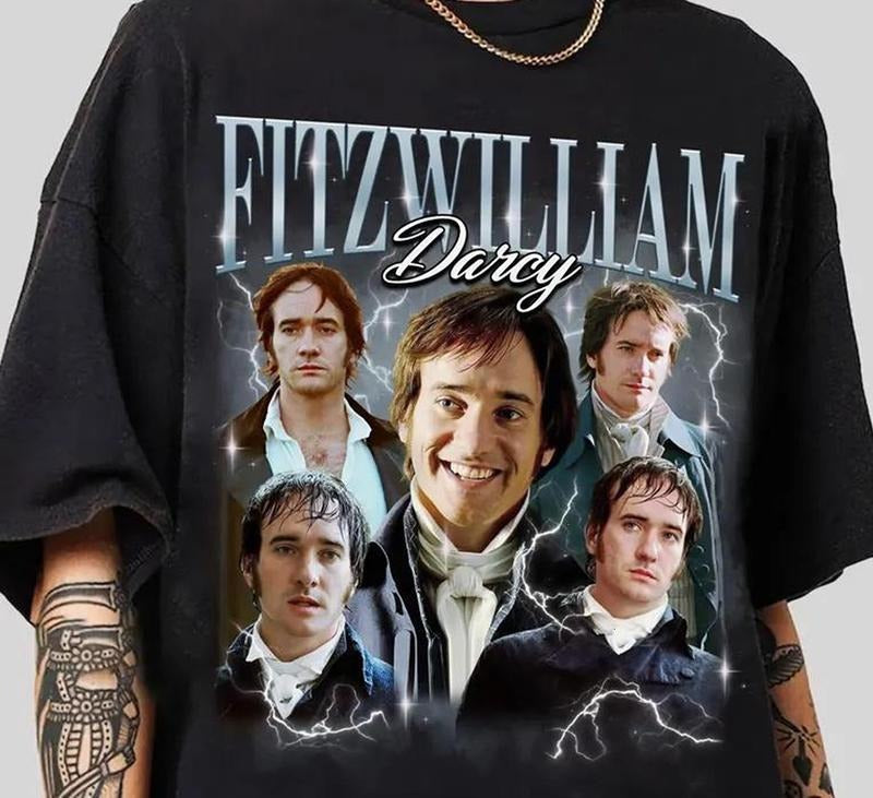 Retro Fitzwilliam Darcy T-Shirt Machine Washable Trendy Fit Adventure Tee for Outdoor Enthusiasts