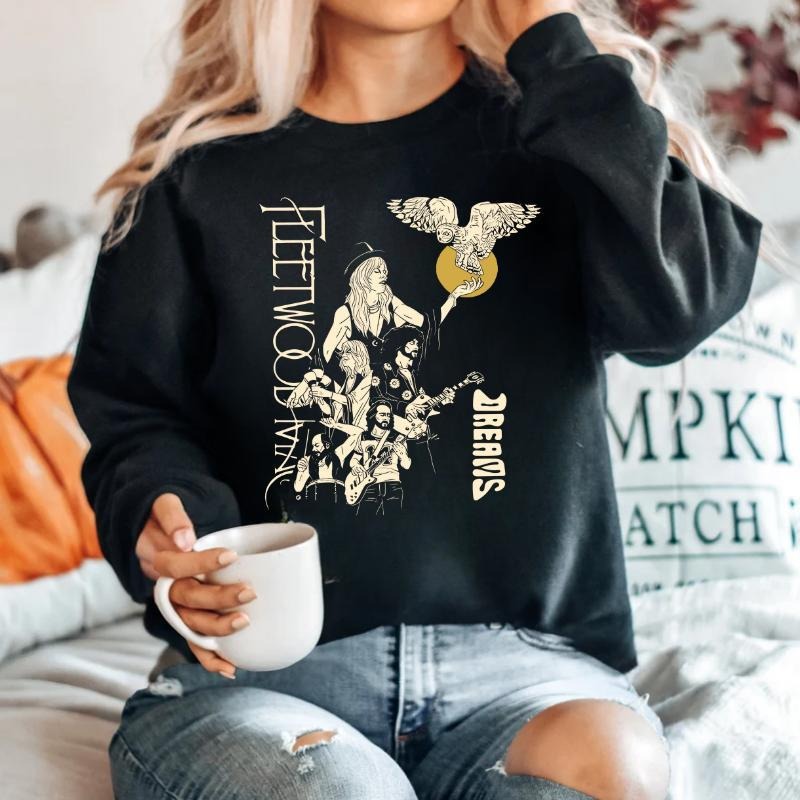 Retro Fleetwood Mac Dreams Shirt, Stevie Nicks Dreams T-shirt, Dreams Rock Tour 2025 Womenswear