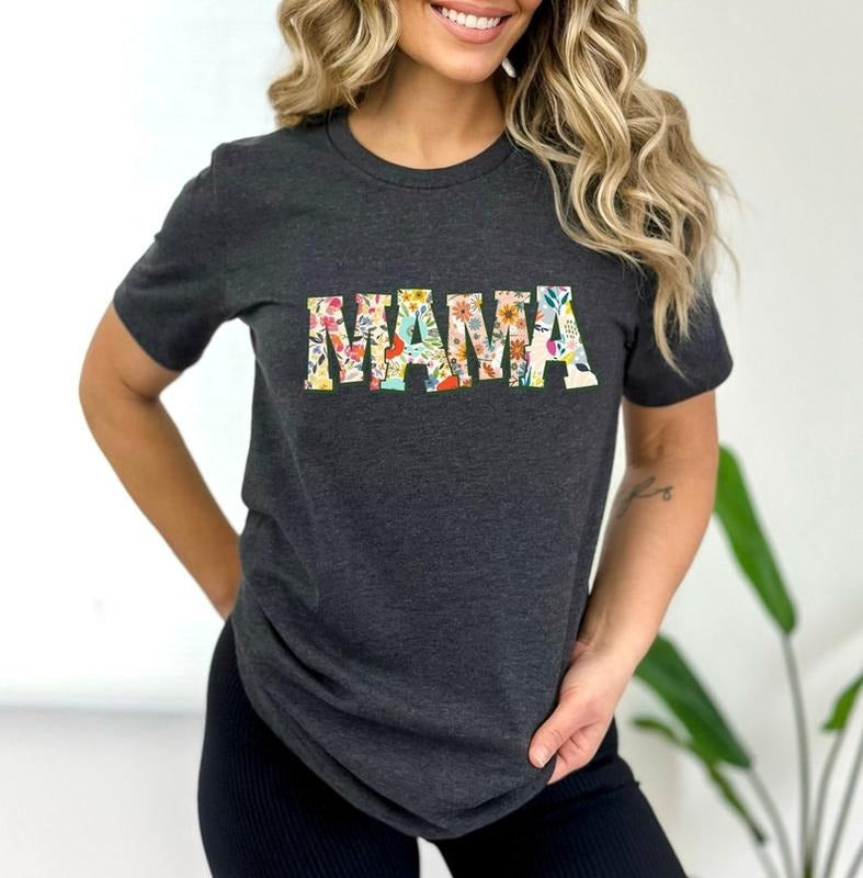 Retro Flower Mama T-shirt, Shirt for Mom for Mother's Day, Mama T-Shirt, Mom Shirt for Mom for Mother's Day, Mama Hoodie, T-shirt and sweater
