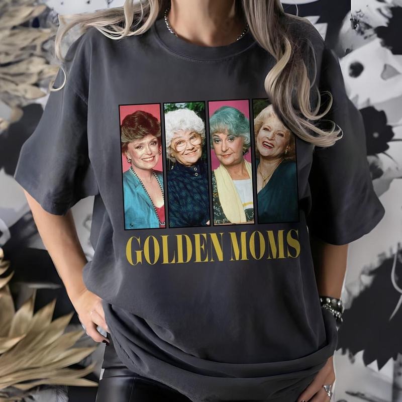 Retro Golden Moms Mom Vibe Shirt, Retro The GodMothers Golden Girls Shirt, Golden Girls Lover Gift 80s TV Sitcom