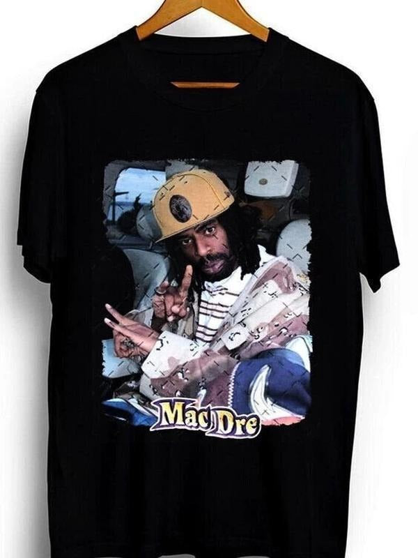 Retro Mac Dre Thizz Nation Shirt Short Sleeve Black Unisex Size S-5XL