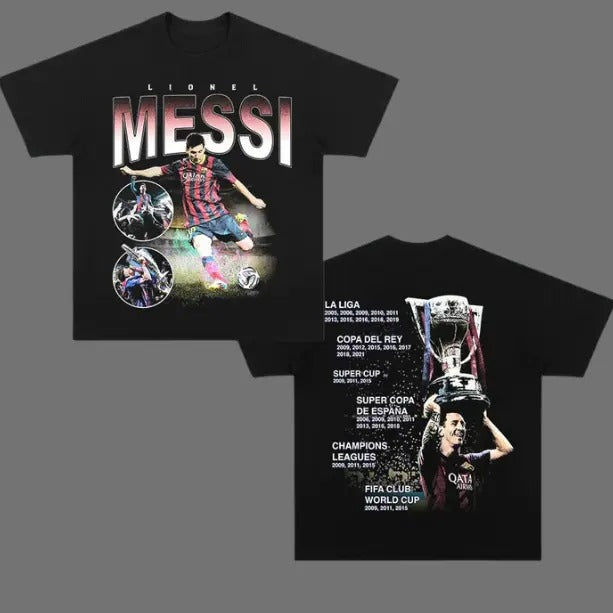 Retro Messi T-Shirt, Messi 2-Sided Vintage Tee, Unisex Soccer Shirt, Sweatshirt, Graphic Tees, Menswear Womenswear Streetwear