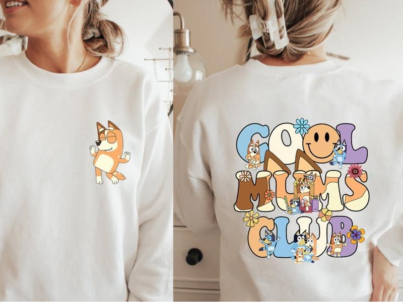 Retro Mom Blueyyy Shirt, Blueyy Mom Life Sweatshirt, Funny Mom T- Shirt, Mother Day BBlueyy Shirt