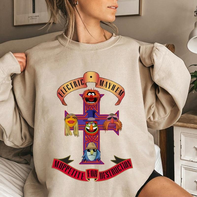 Retro Muppets Mayheem Shirt, Electric Mayheem Tee Shirt, Muppetite For Destruction Sweatshirt, Muppets Lovers T-shirt