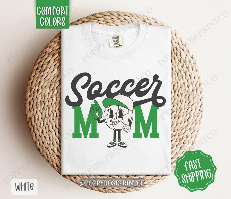 Retro Soccer Mom Comfort Colors, Mom Tee, Soccer Mom Women's Tshirt
