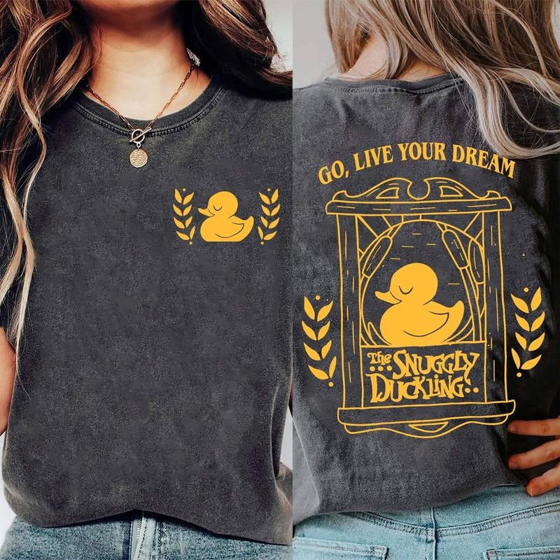 Retro Tangled Rapunzel Comfort Colors Tee, Snuggly Duckling 2 Sides Tshirt, Rapunzel Go Live Your Dream, Tangled Family Shirt, Birthday Gift