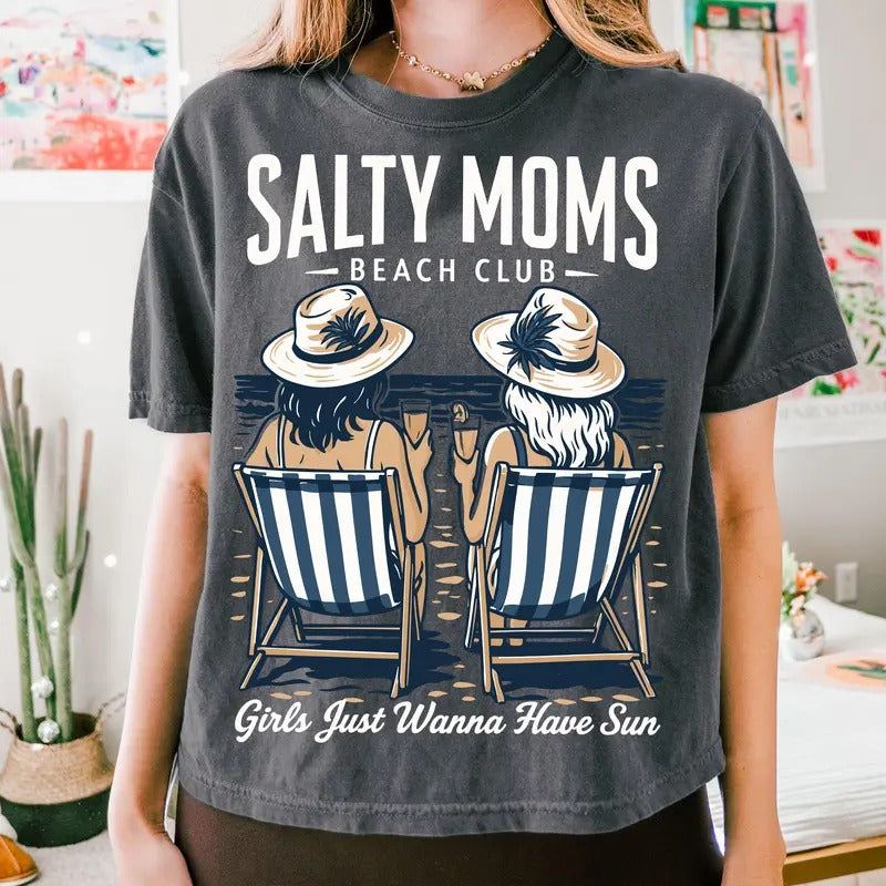 Retro The Beach Club Shirt, Trendy Summer Tee, Aesthetic Beach Shirt, Funny Sarcastic Mom Shirt, Mother's Day Gift Top for Unisex